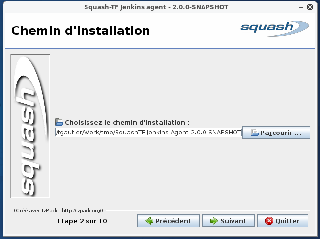 Select installation directory.